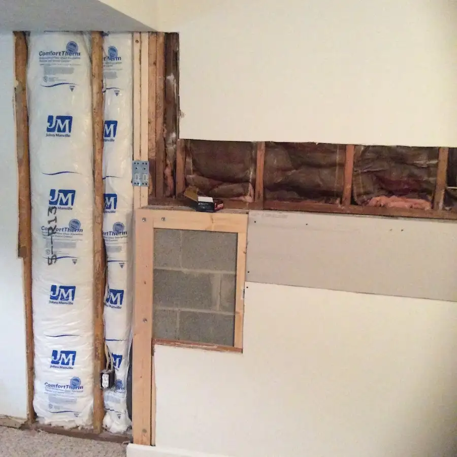 Wall insulation replacement during Structural Drying in Hilltown